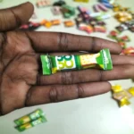 Miniature Britannia 50-50 Sweet & Salty Biscuit Packet for dollhouse collectible, toy prop, and craft decoration.