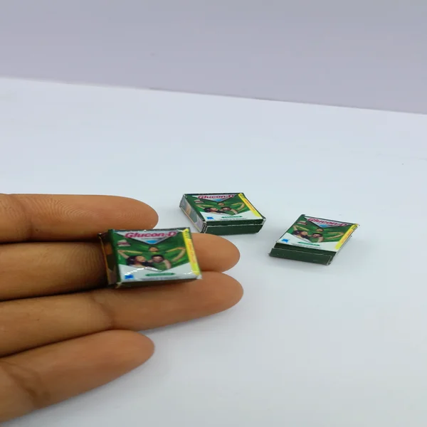 Glucon-D Energy Drink Packet Miniature (1) Glucon-D Energy Drink Packet Miniature – Dollhouse Grocery Collectible Prop - Image 1