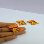 Popz Chocolate Crunch miniature prop used in dollhouse kitchen display