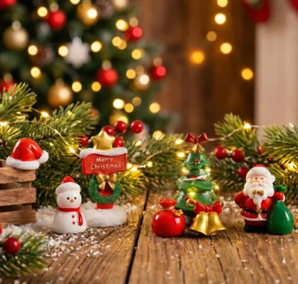 Christmas Santa miniature decoration for dollhouse and crafts