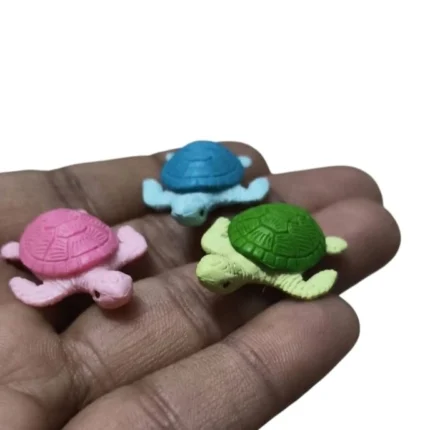 Charming miniature sea turtle figurine, randomly selected, a collectible product for ocean displays.