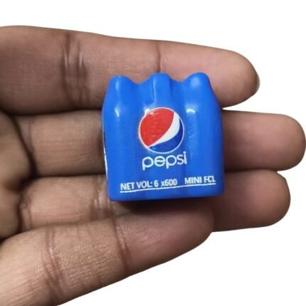 A highly detailed miniature Pepsi six-pack crate product, perfect for dollhouse scenes or diorama displays.