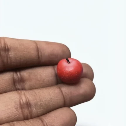 Red apple dollhouse miniature fruit figurine, a meticulously crafted product for realistic miniature scenes.