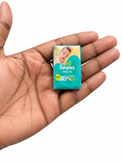 Pampers Active Baby Miniature Diaper Box for Dollhouse