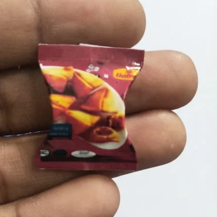 Detailed miniature Aachi Fish Curry Masala Packet, a perfect replica product for dollhouse kitchens.