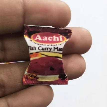 A highly detailed Haldirams miniature snack packet product, perfect for dollhouse scenes or collectors.