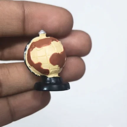 A detailed miniature globe ornament product, perfect for dollhouse decor, desk display, or a unique collectible.