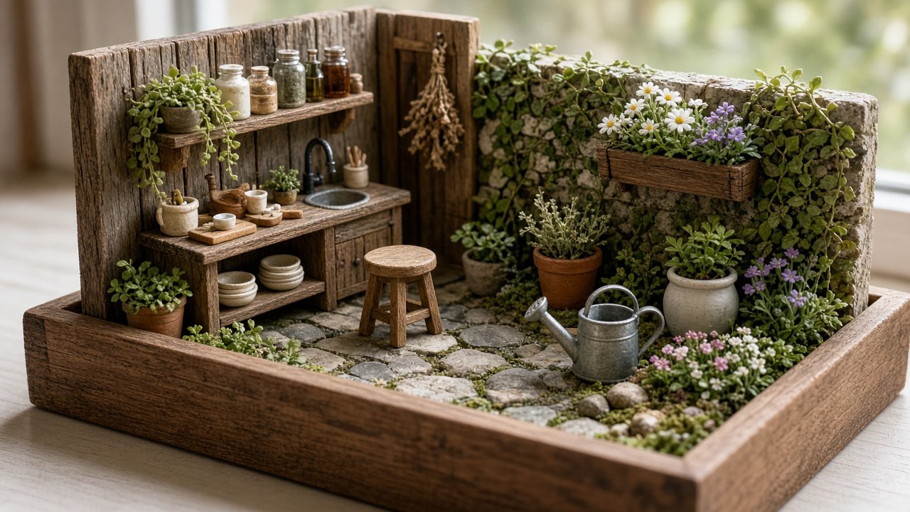tiny scene building details
