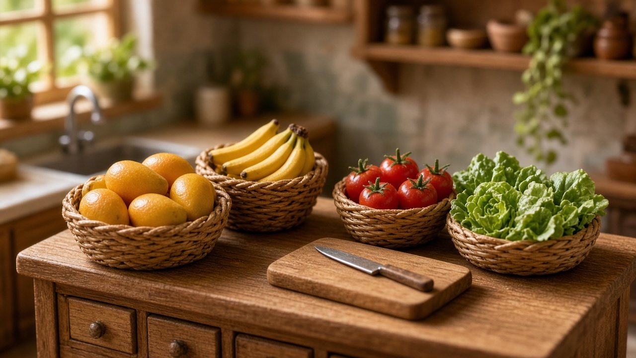 dollhouse-kitchen-miniature-fruits-vegetables-featured